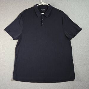 Mott & Bow Luxe Polo Shirt Men’s XL navy Blue Soft Stretch Performance